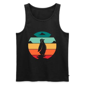 Pingouin - Débardeur bio Premium Homme - noir - Devant - Michal (187cm)