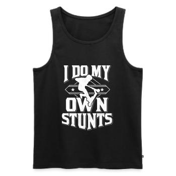 Scooter - Männer Premium Bio Tank Top - Schwarz - Vorne - AI Model Male 178 light (178cm)