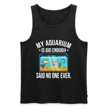Aquarium - Débardeur bio Premium Homme - noir - Devant - AI Model Male 178 light (178cm)