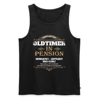 Pension Pensionär Beamter Beamte Pensionierung - Männer Premium Bio Tank Top - Schwarz - Vorne - Michal (187cm)
