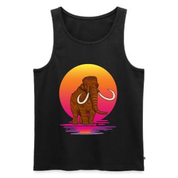 Mammut - Männer Premium Bio Tank Top - Schwarz - Vorne - Michal (187cm)