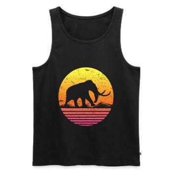 Mammut - Männer Premium Bio Tank Top - Schwarz - Vorne - Michal (187cm)