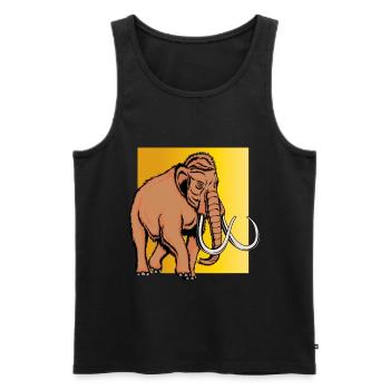 Mammut - Männer Premium Bio Tank Top - Schwarz - Vorne - Michal (187cm)