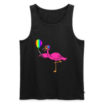 LGBT - Männer Premium Bio Tank Top - Schwarz - Vorne - AI Model Male 178 light (178cm)