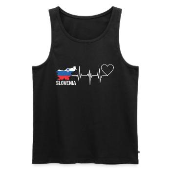 Slowenien - Männer Premium Bio Tank Top - Schwarz - Vorne - Michal (187cm)