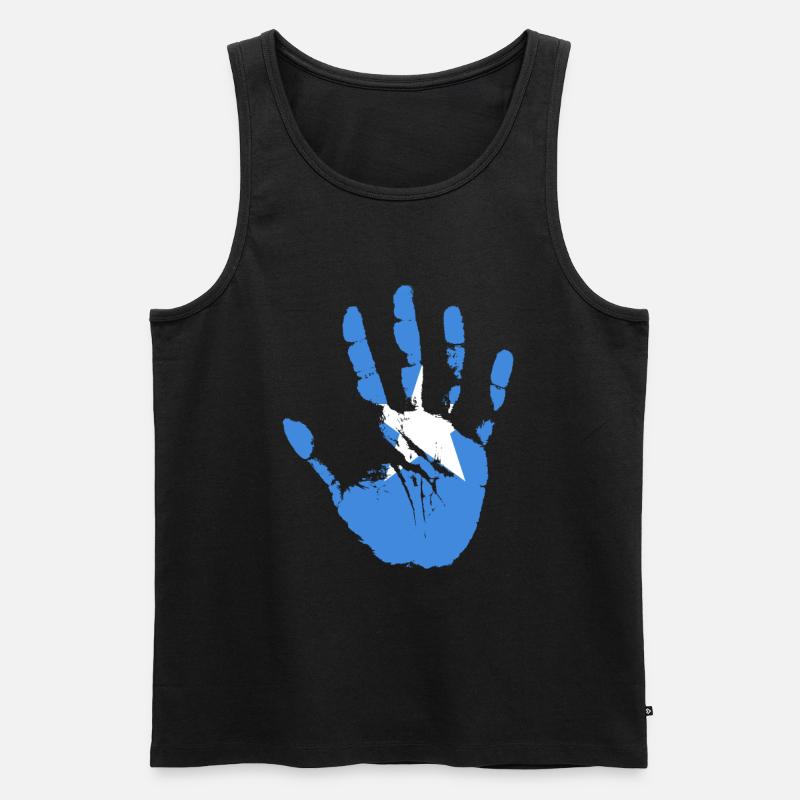 Somalia - Männer Premium Bio Tank Top - Schwarz