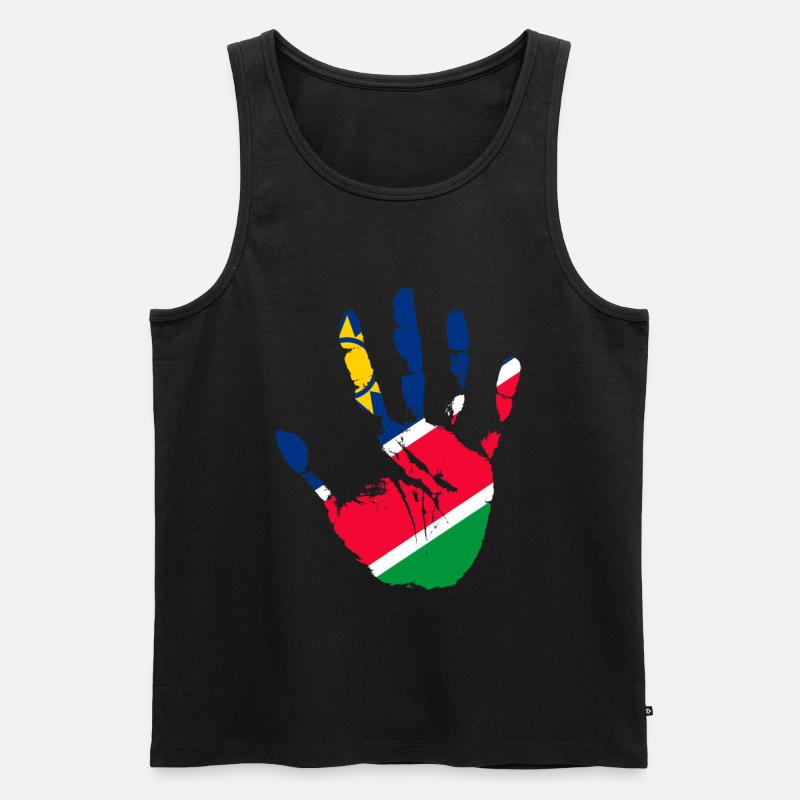 Namibia - Männer Premium Bio Tank Top - Schwarz