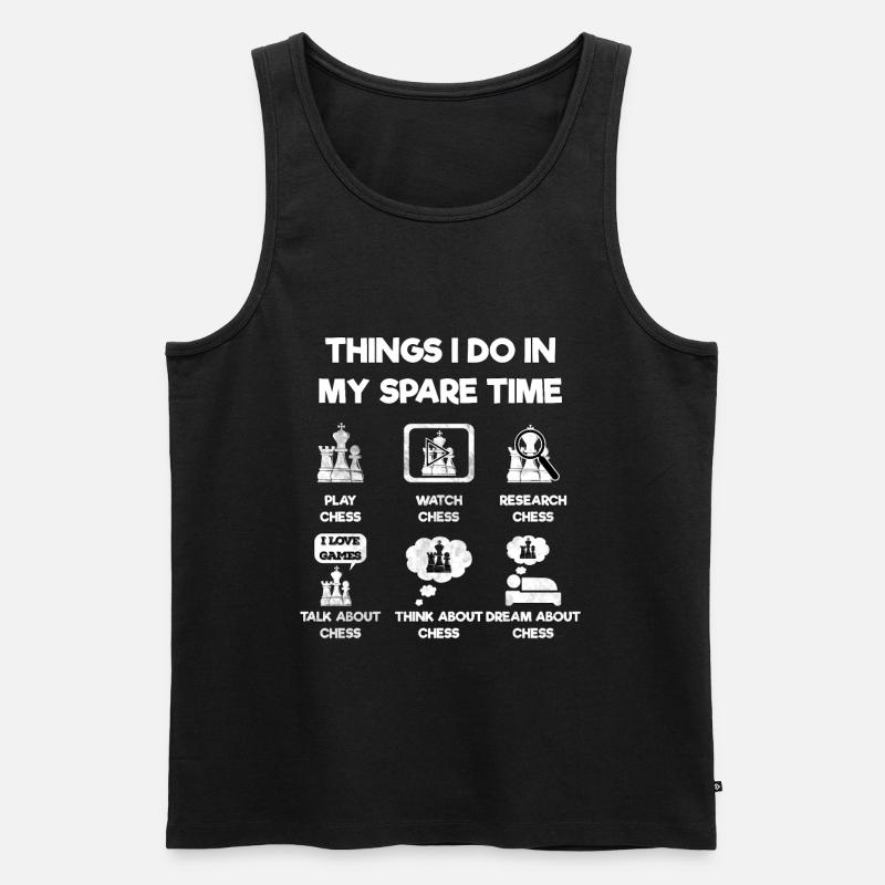 Schachmatt Schach Geschenkidee - Männer Premium Bio Tank Top - Schwarz