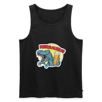 Bier - Männer Premium Bio Tank Top - Schwarz - Vorne - Michal (187cm)