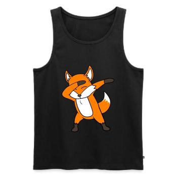 Renard - Débardeur bio Premium Homme - noir - Devant - Michal (187cm)
