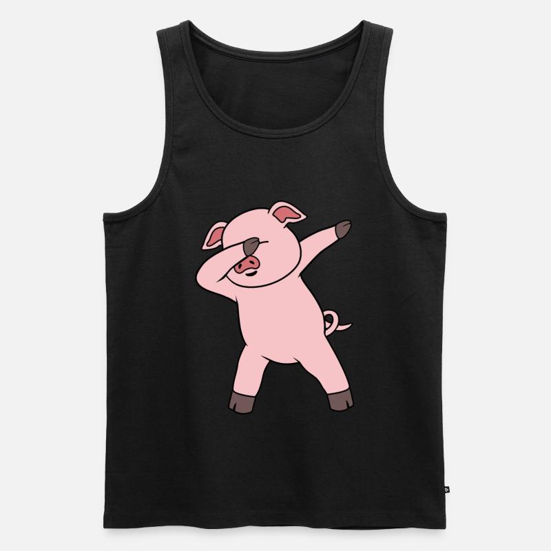 Dabing pig - Men's Premium Organic Tank Top - black