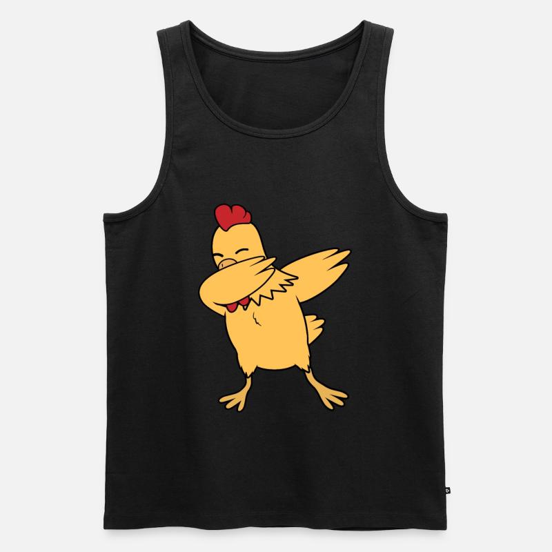 Huhn - Männer Premium Bio Tank Top - Schwarz