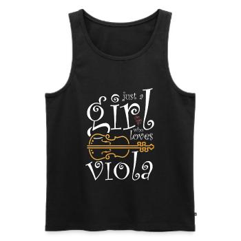 Viola Player Musikliebhaber - Männer Premium Bio Tank Top - Schwarz - Vorne - AI Model Male 178 light (178cm)