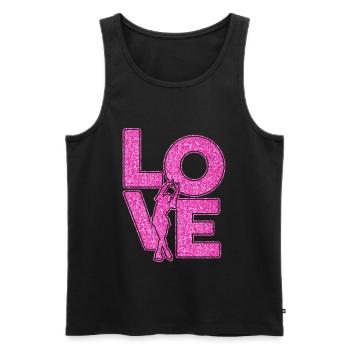 Eiskunstlauf - Männer Premium Bio Tank Top - Schwarz - Vorne - AI Model Male 178 light (178cm)