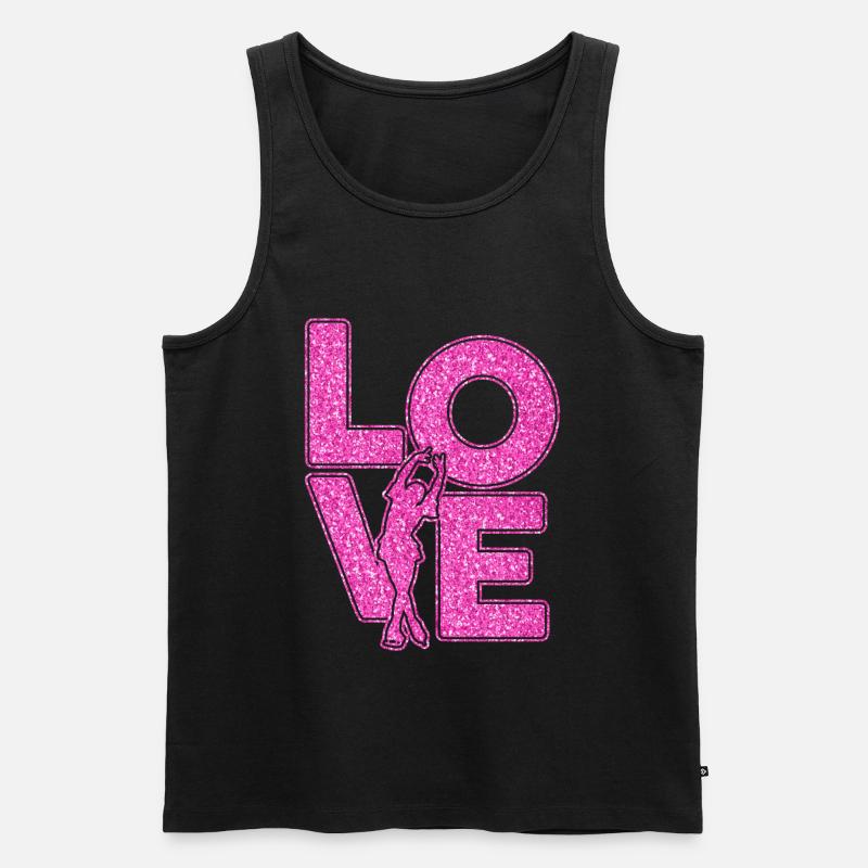 Eiskunstlauf - Männer Premium Bio Tank Top - Schwarz