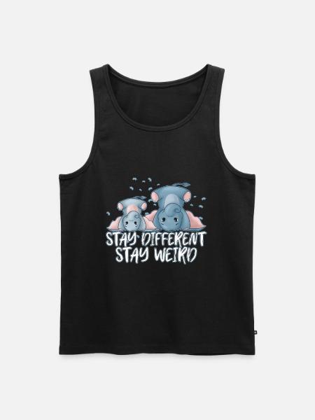 Elephant - Men's Premium Organic Tank Top - black
