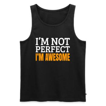 funny saying - Men's Premium Organic Tank Top - black - Front - Michal (187cm)