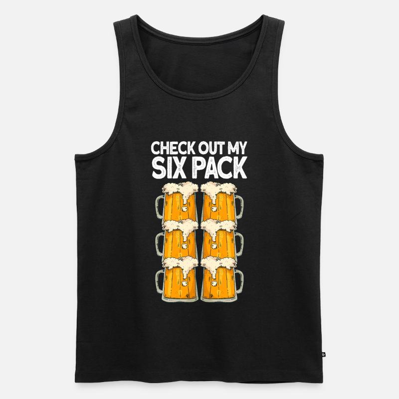 Bier - Männer Premium Bio Tank Top - Schwarz