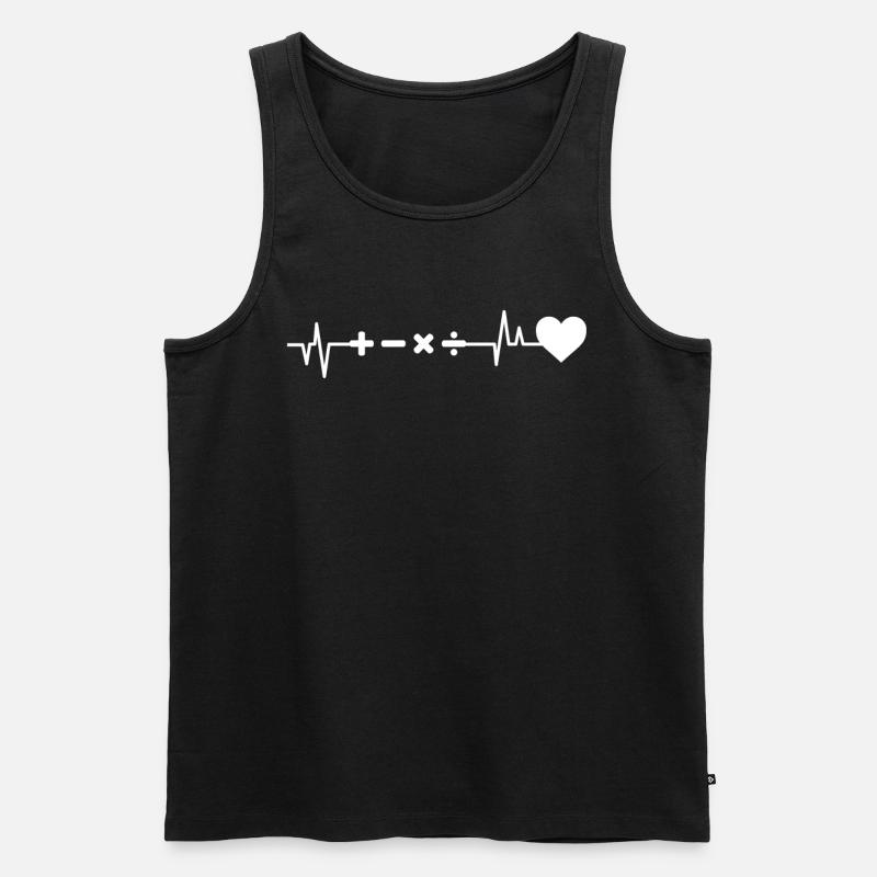 Mathematik - Männer Premium Bio Tank Top - Schwarz