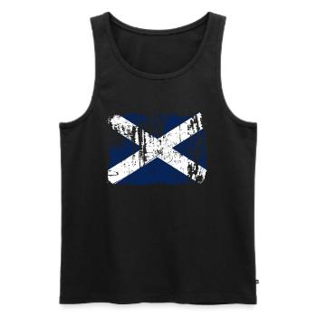 Teneriffa flaggen geschenk - Männer Premium Bio Tank Top - Schwarz - Vorne - Michal (187cm)
