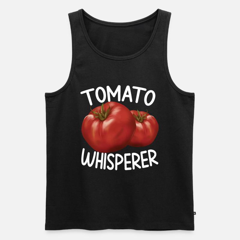 Tomatenflüsterer Geschenk - Männer Premium Bio Tank Top - Schwarz