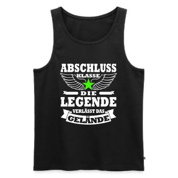 Abschlussklasse Abitur Realschulabschluss Schüler - Männer Premium Bio Tank Top - Schwarz - Vorne - AI Model Male 178 light (178cm)