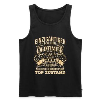 85. Geburtstag Mann Männer 85 Jahre Geschenk - Männer Premium Bio Tank Top - Schwarz - Vorne - AI Model Male 178 light (178cm)