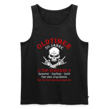 50. Geburtstag Mann Männer 50 Jahre Geschenk - Männer Premium Bio Tank Top - Schwarz - Vorne - Michal (187cm)