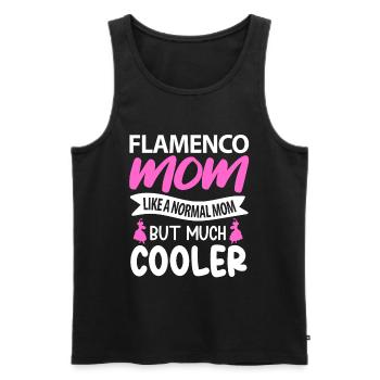 Cool Flamenco mama cadeau - Débardeur bio Premium Homme - noir - Devant - AI Model Male 178 light (178cm)