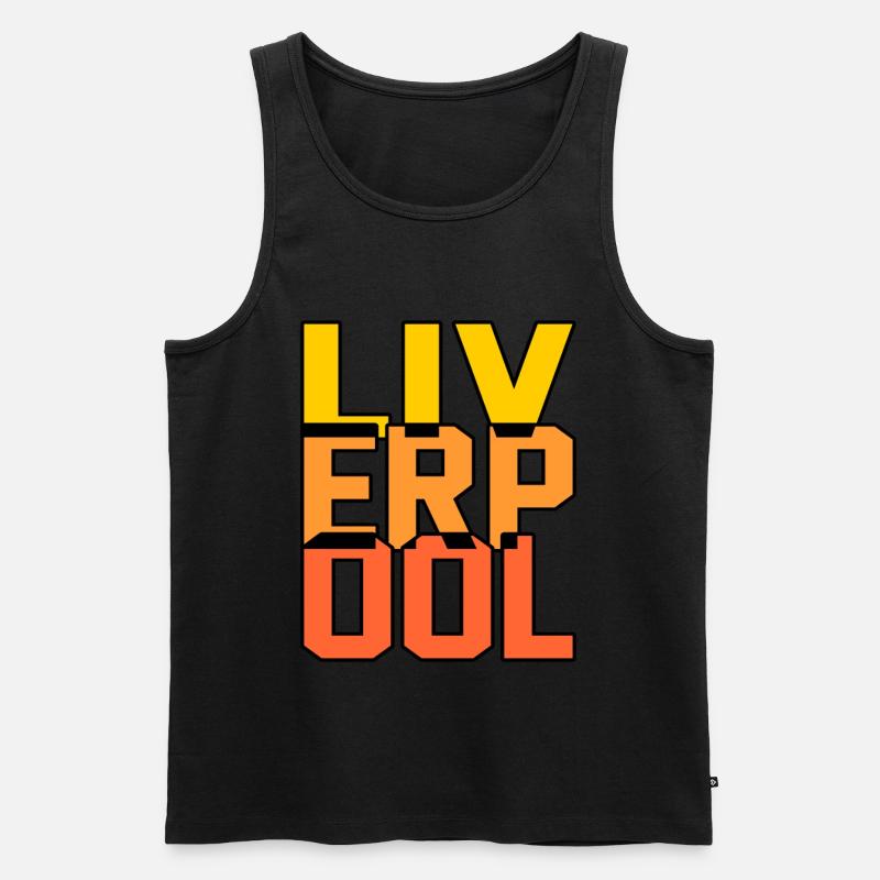 Liverpool Pride Reisegeschenk - Männer Premium Bio Tank Top - Schwarz