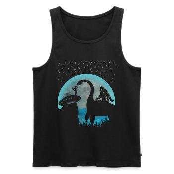Glaube an Aliens, UFOs, Nessie, Bigfoot - Männer Premium Bio Tank Top - Schwarz - Vorne - Michal (187cm)
