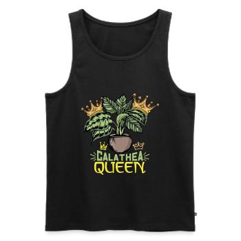 Calathea Plant Florist Flowers Asteraceans - Men's Premium Organic Tank Top - black - Front - Michal (187cm)