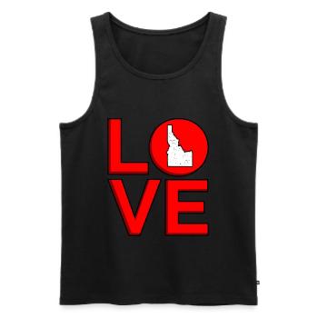 Love Idaho gift - Men's Premium Organic Tank Top - black - Front - Michal (187cm)
