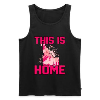 Home Idaho Gift - Men's Premium Organic Tank Top - black - Front - Michal (187cm)