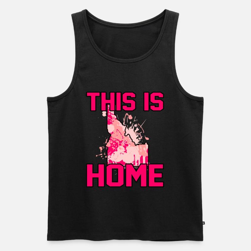 Startseite Idaho Geschenk - Männer Premium Bio Tank Top - Schwarz