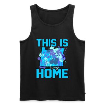 Zuhause Oregon Geschenk - Männer Premium Bio Tank Top - Schwarz - Vorne - Michal (187cm)