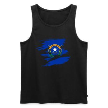 Nevada root gift - Men's Premium Organic Tank Top - black - Front - AI Model Male 178 light (178cm)