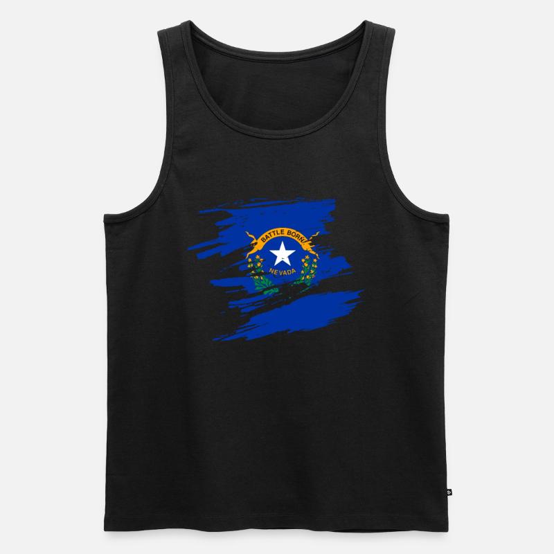 Nevada wurzel geschenk - Männer Premium Bio Tank Top - Schwarz