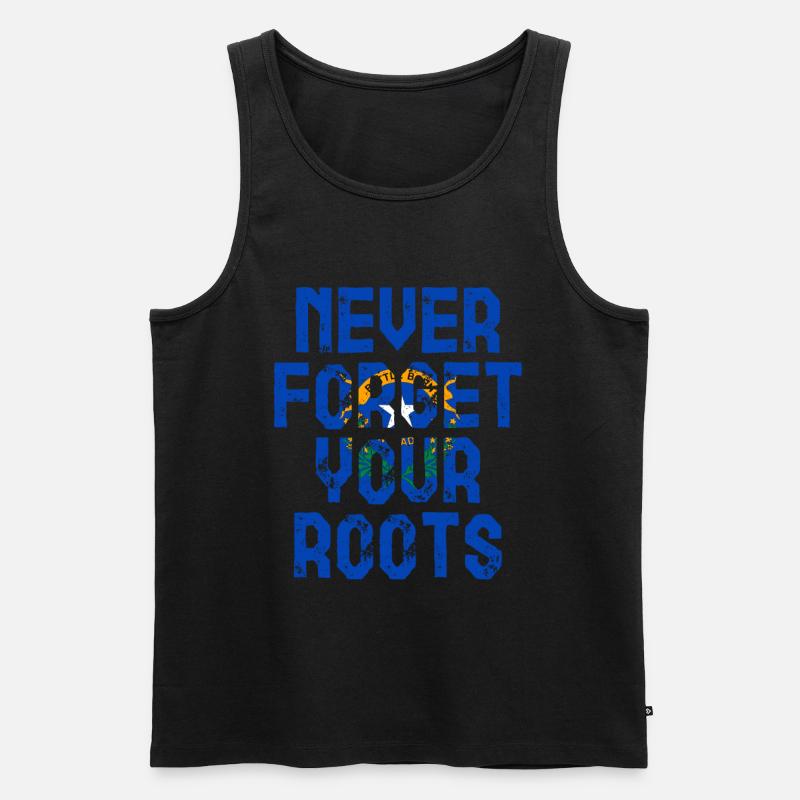 Nevada wurzel geschenk - Männer Premium Bio Tank Top - Schwarz