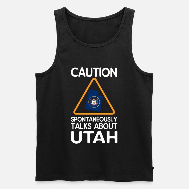Utah - Männer Premium Bio Tank Top - Schwarz
