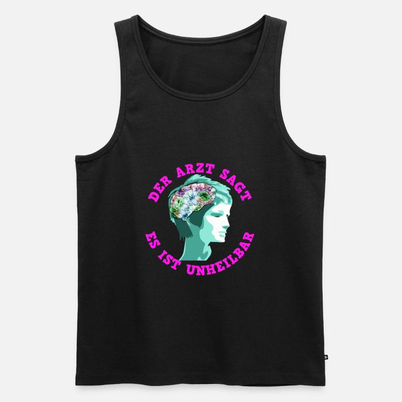 Garten Lustig Spruch Geschenk - Männer Premium Bio Tank Top - Schwarz