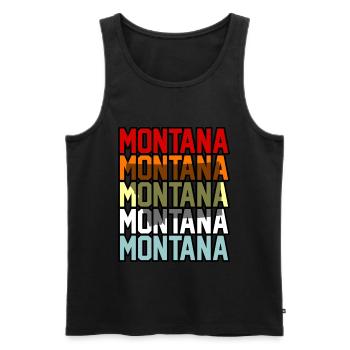 Cadeau des habitants du Montana - Débardeur bio Premium Homme - noir - Devant - Michal (187cm)