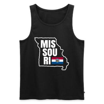 Missouri abenteuer geschenk - Männer Premium Bio Tank Top - Schwarz - Vorne - Michal (187cm)