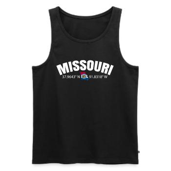 Missouri Proud Home Cadeau - Débardeur bio Premium Homme - noir - Devant - Michal (187cm)