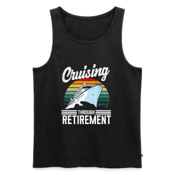 Kreuzfahrt - Männer Premium Bio Tank Top - Schwarz - Vorne - AI Model Male 178 light (178cm)