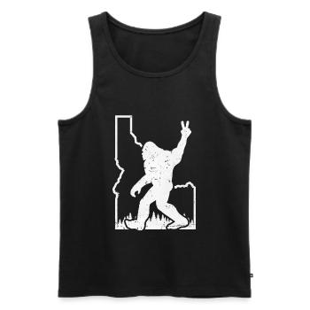 Idaho Berge Weinlese - Männer Premium Bio Tank Top - Schwarz - Vorne - Michal (187cm)