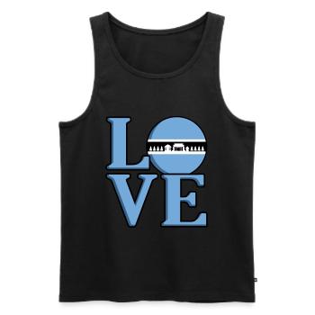 Botswana - Männer Premium Bio Tank Top - Schwarz - Vorne - Michal (187cm)