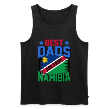 Namibia - Männer Premium Bio Tank Top - Schwarz - Vorne - AI Model Male 178 light (178cm)