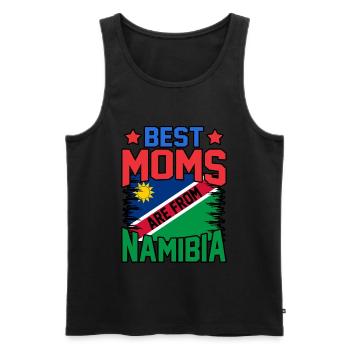 Namibia - Männer Premium Bio Tank Top - Schwarz - Vorne - AI Model Male 178 light (178cm)