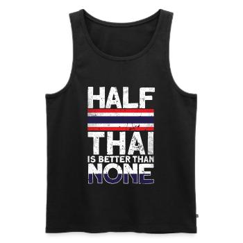 Thailand - Männer Premium Bio Tank Top - Schwarz - Vorne - Michal (187cm)